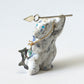 Christopher Gchachu: Sodalite, Standing bear with sterling silver arrow