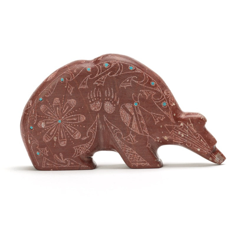 Adrian Cachini: Pipestone, Sgraffito Bear