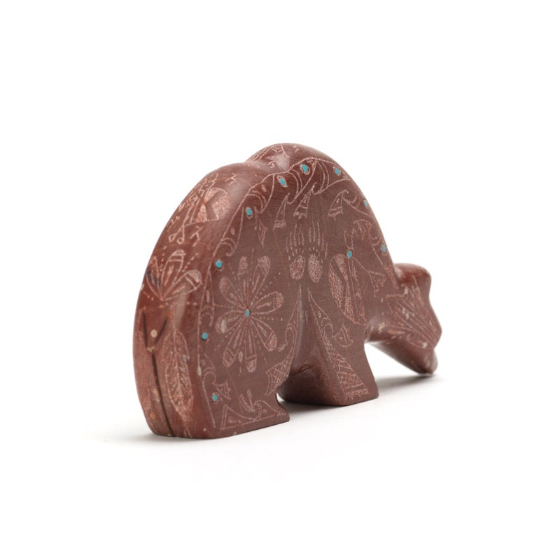 Adrian Cachini: Pipestone, Sgraffito Bear