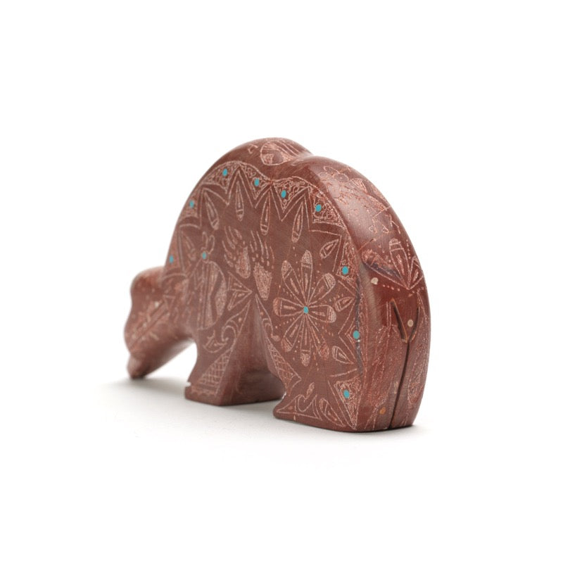 Adrian Cachini: Pipestone, Sgraffito Bear