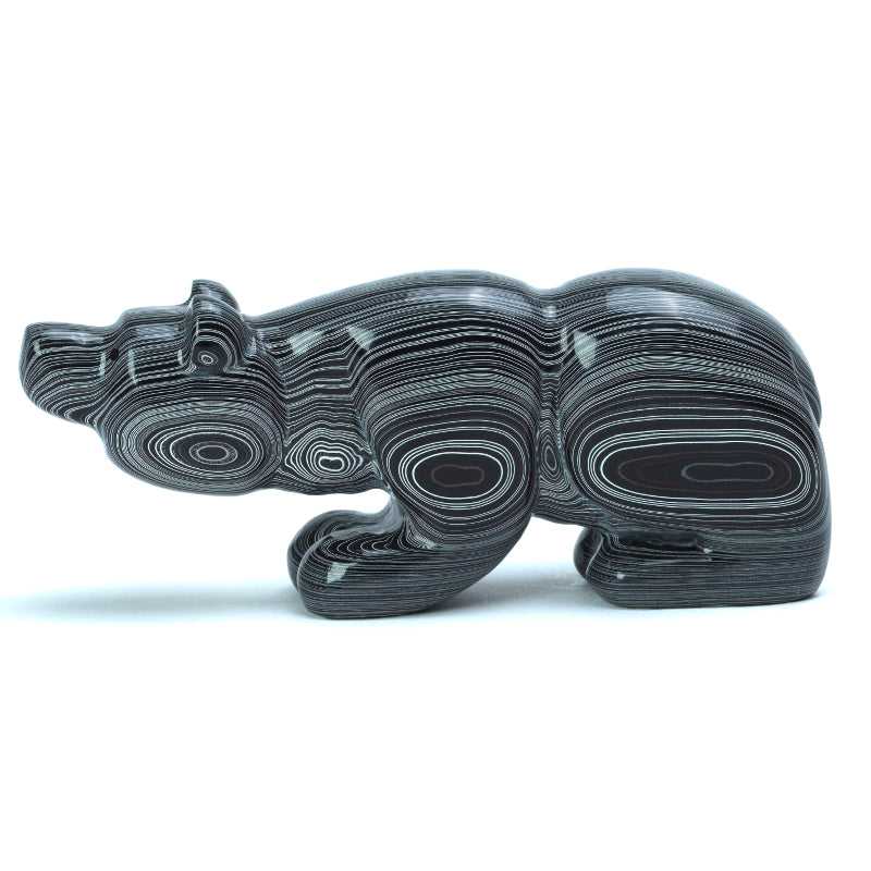 Brian Yatsattie: Mopar Fordite, Sitting Bear