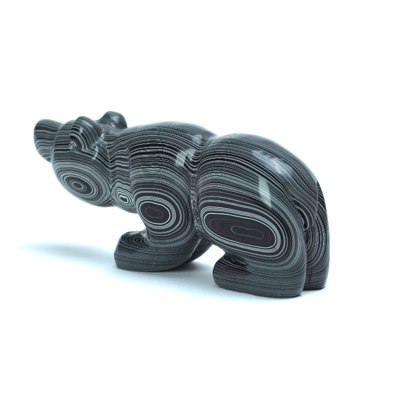 Brian Yatsattie: Mopar Fordite, Sitting Bear