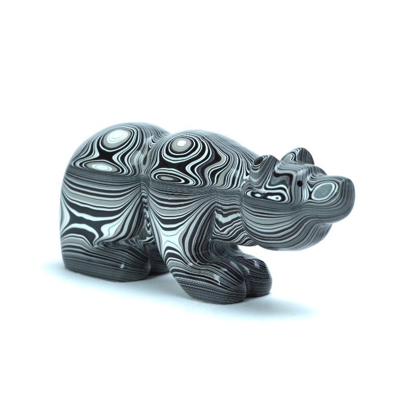 Brian Yatsattie: Mopar Fordite, Sitting Bear