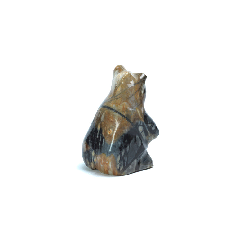 Calvert Bowannie: Picasso Marble, Sitting Bear