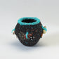 Marvelita Phillips: Black Sandstone/Turquoise, Fetish Pot