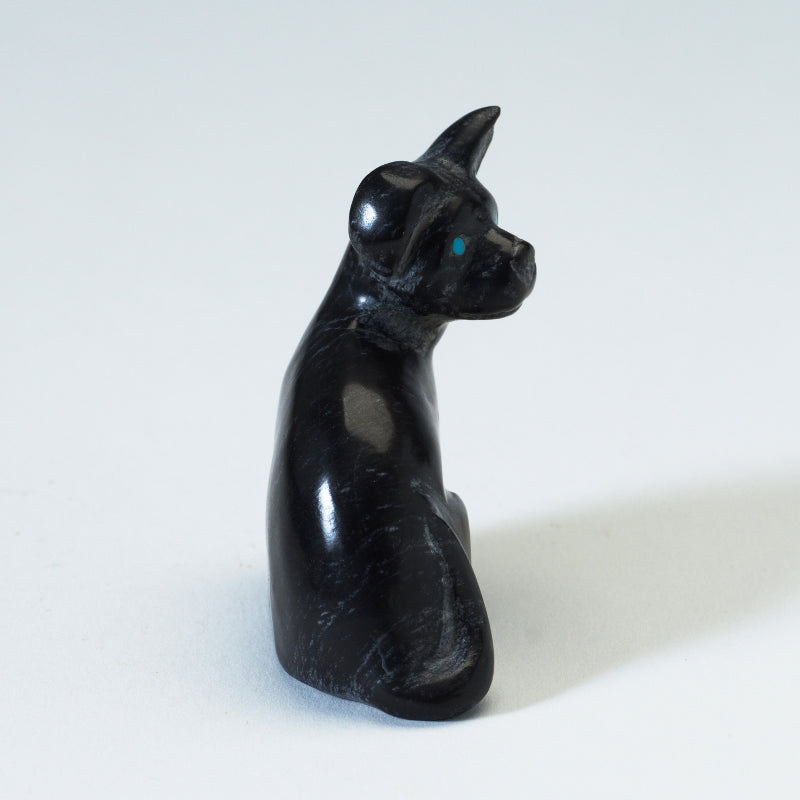 Cody Nastacio: Black Marble, Sitting Dog