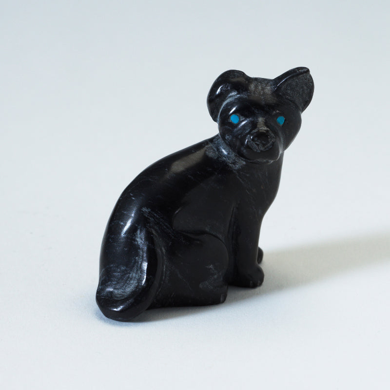 Cody Nastacio: Black Marble, Sitting Dog