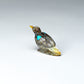 Freddie Leekya: Picasso Marble, Bird with Turquoise/ MOP