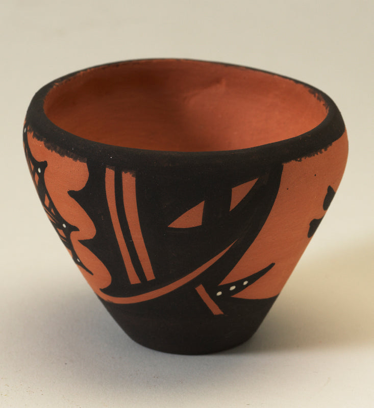 Darla Westika: Pottery: Pot with Sunface Dragonfly