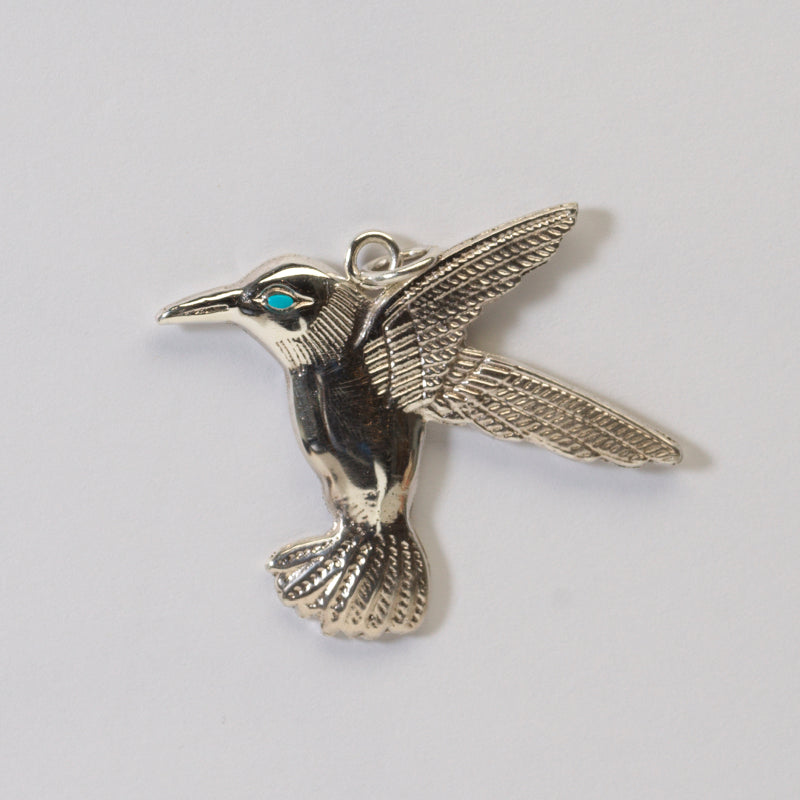 Virick Laweka: Sterling Silver, Hummingbird Pendant