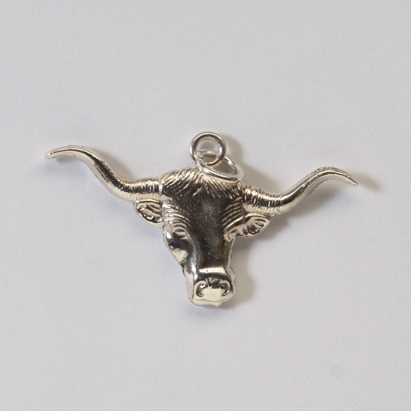 Virick Laweka: Sterling Silver, Steer head Pendant