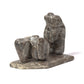 Rickson Kallestewa: Grey Alabaster, Standing Bear with Two cubs/Olla