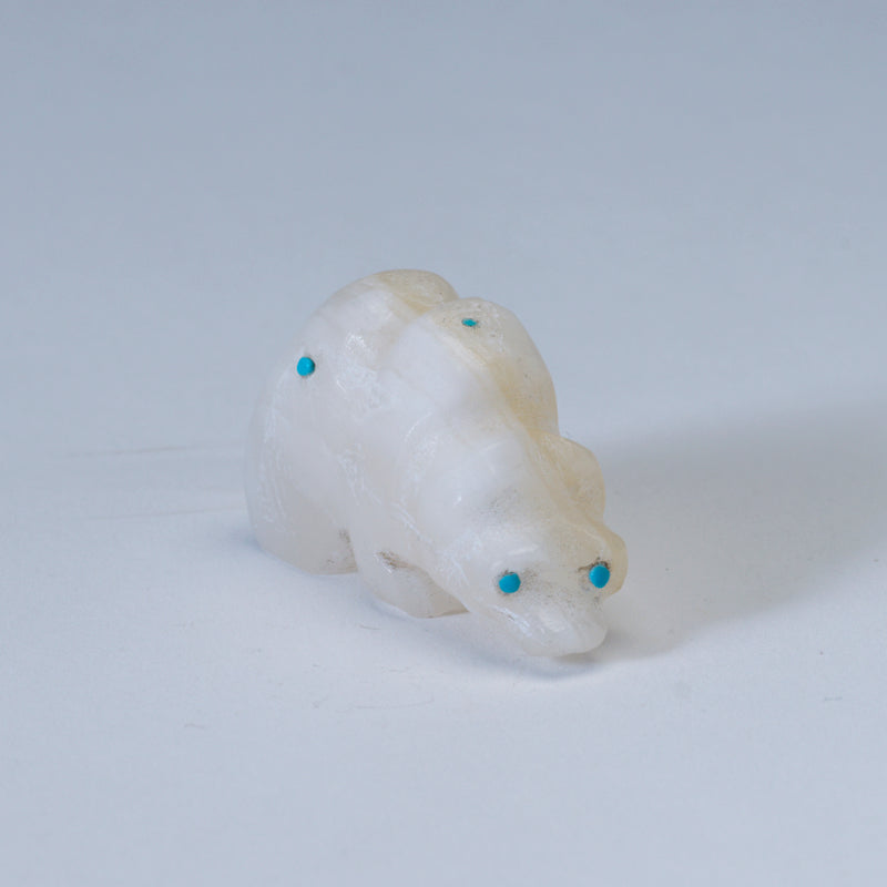 Wilbert Cheama: White Onyx, Bear