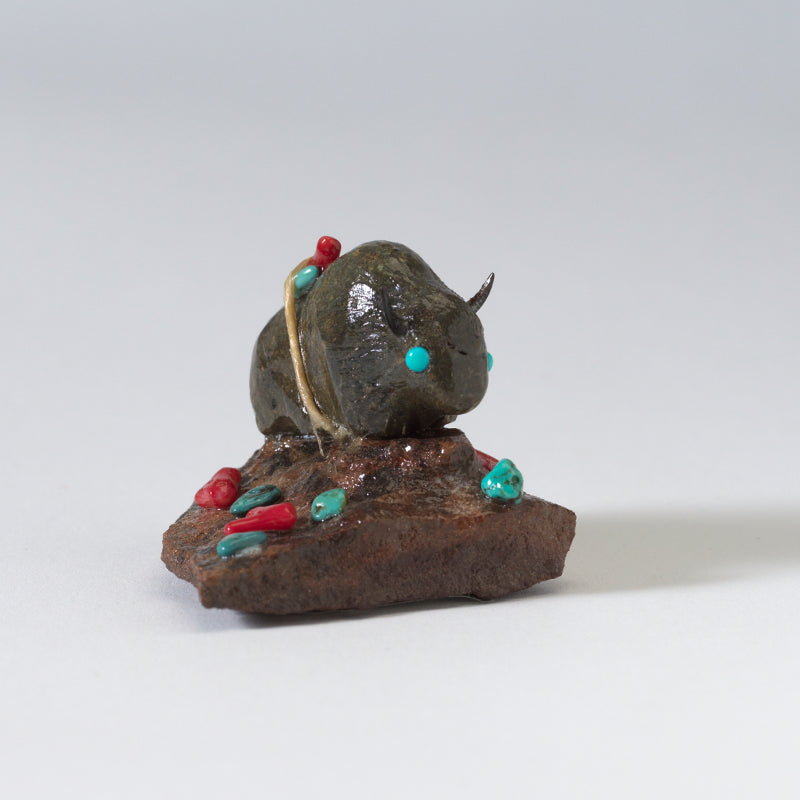 Christopher Nastacio: Found stone, Buffalo with bundle