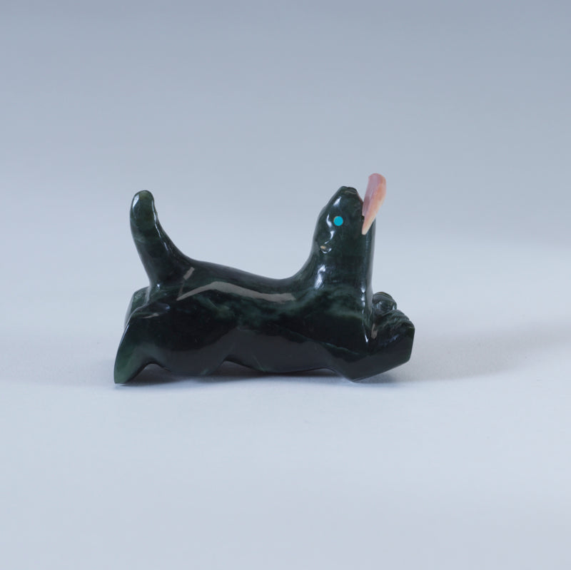 Gibbs Othole: Jadeite, Seal with Fish