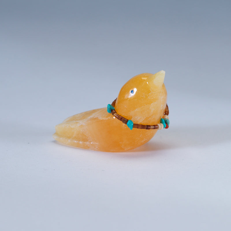 Daryl Shack: Calcite, Bird w/necklace