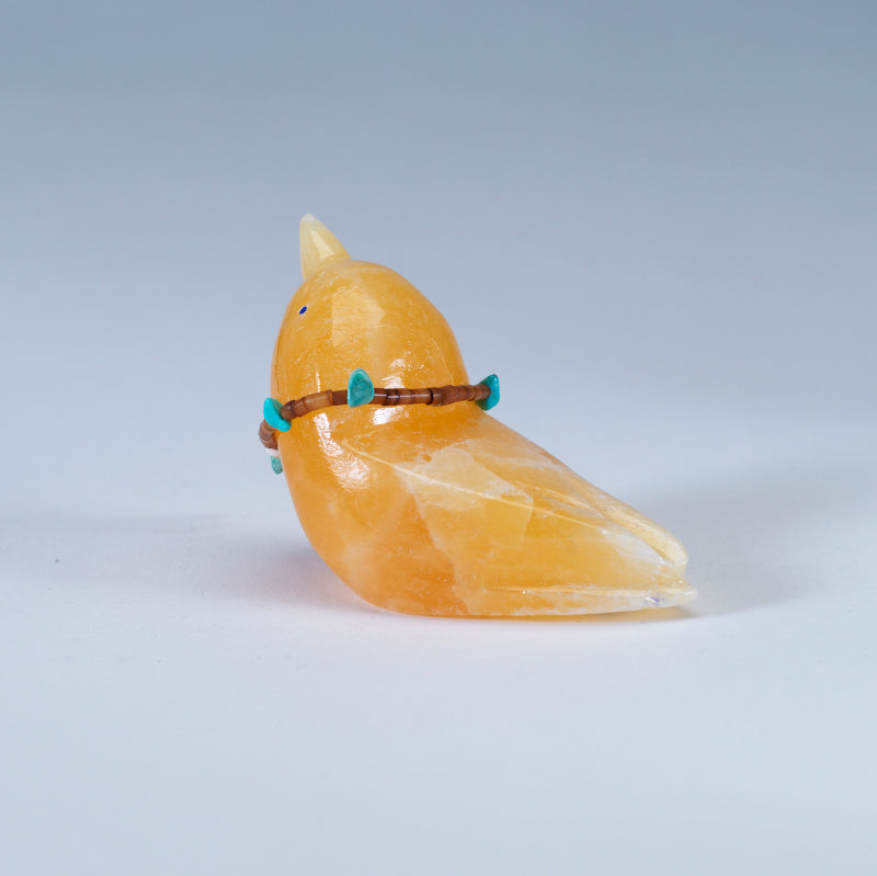 Daryl Shack: Calcite, Bird w/necklace