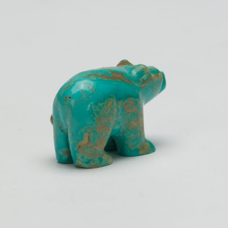 Clissa Martin: Turquoise, Sitting Bear With Bumble Bee