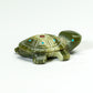 Georgette Quam: Ricolite, Turtle With Turquoise Dots