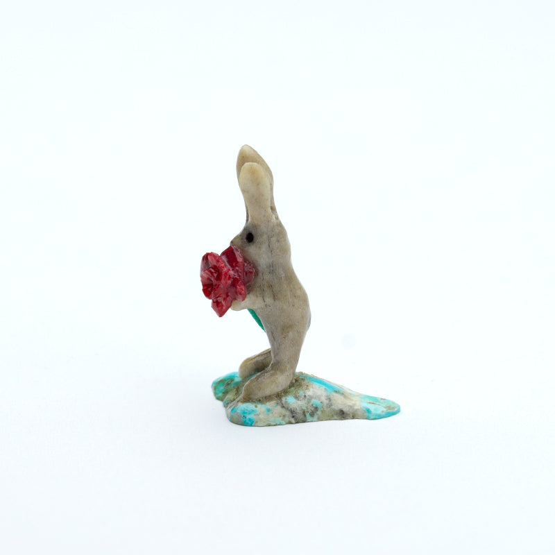 Ruben Najera: Bone/Antler, Rabbit with Roses