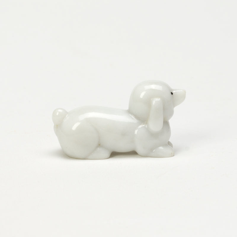 Clayton Panteah: White Marble, Poodle