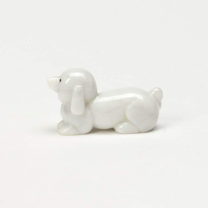 Clayton Panteah: White Marble, Poodle