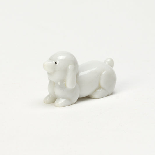 Clayton Panteah: White Marble, Poodle