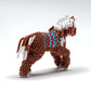 Sylvia Quam: Beaded, Horse Brown, red.& blue