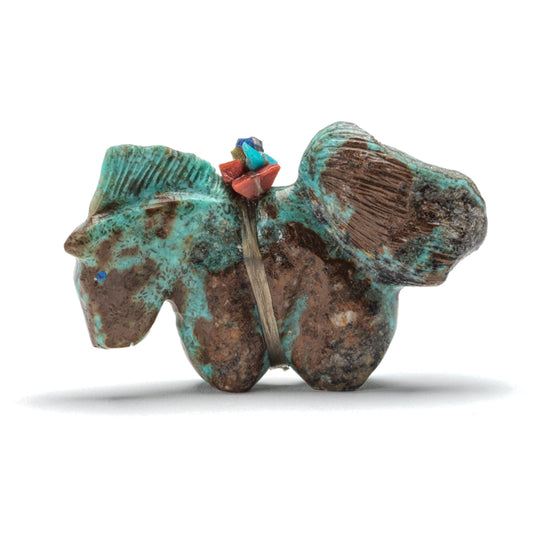 Daryl Shack: Turquoise, Horse With Bundle