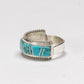 Deidre Luna: Sterling Silver/Kingman Turquoise, Inlaid Ring