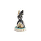 Stafford Chimoni: Picasso marble, Rabbit on antler base with turquoise