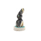 Stafford Chimoni: Picasso marble, Rabbit on antler base with turquoise