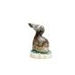 Stafford Chimoni: Picasso marble, Rabbit on antler base with turquoise