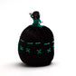 Marilyn Allapowa: Black velvet turquoise/red beaded Pin Cushion