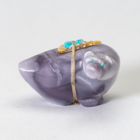 Delvin Leekya: Fluorite, Bear w/turned head