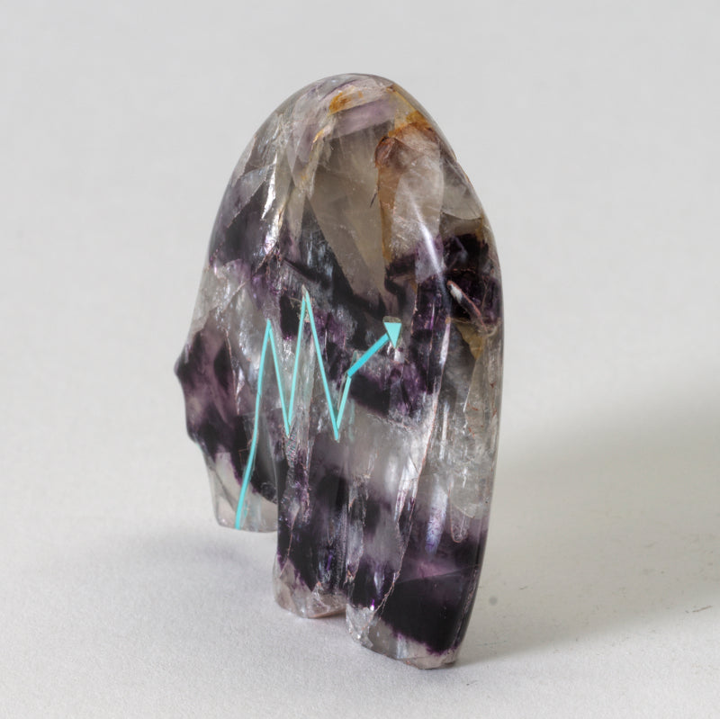 Stewart Quandelacy: Fluorite, Medicine Bear with Heartline