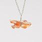 Dee Edaakie: Orange Spiny Oyster Shell, Bear Necklace