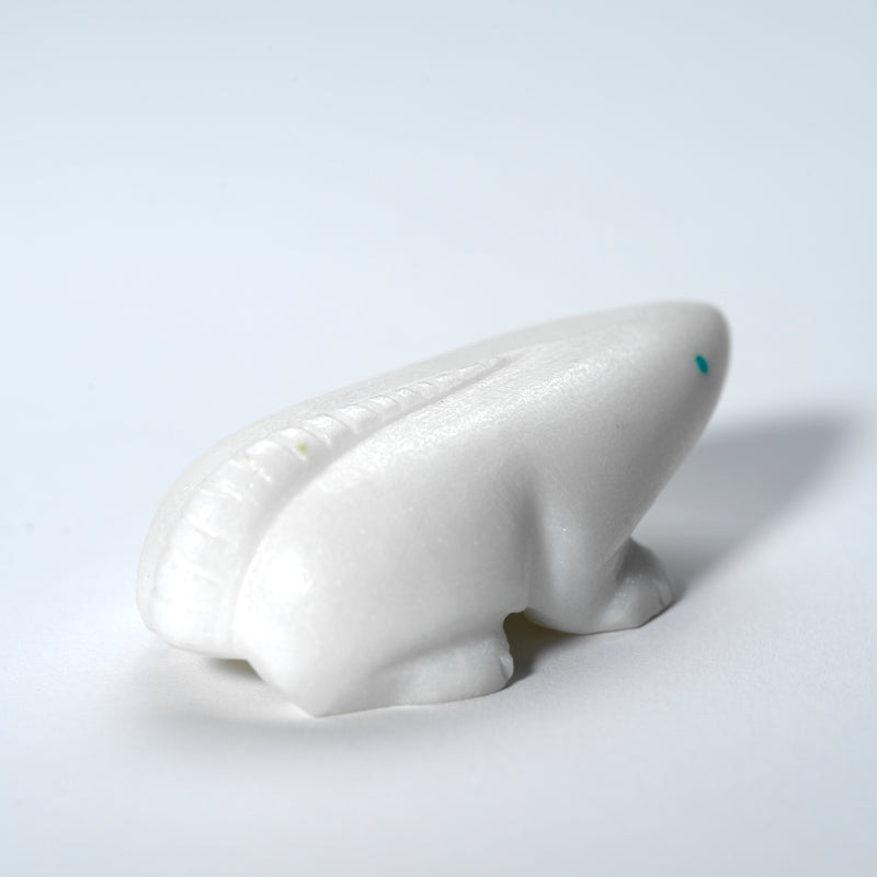 Nelson Yatsattie: White Marble, Large Mole