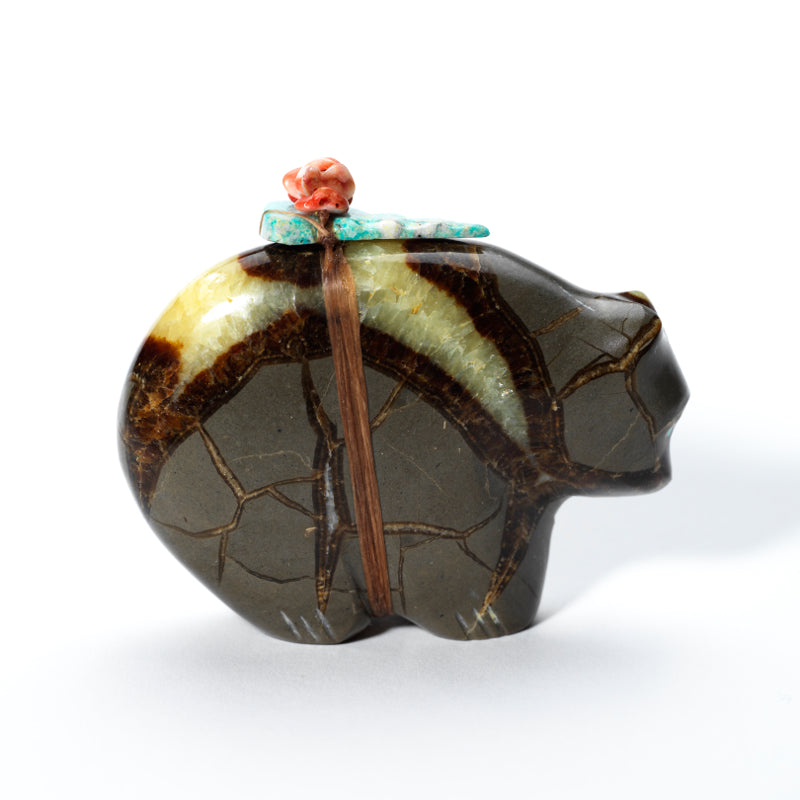 Lena Boone: Septarian with Coral & Turquoise Bundle, Bear