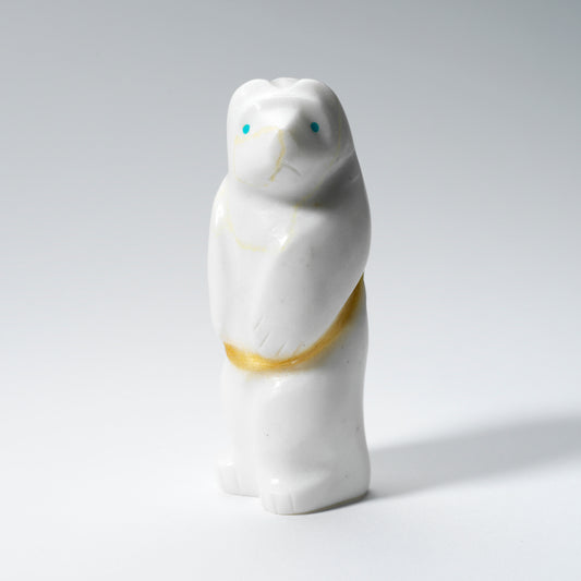 Herbert Halate: White Marble, Standing Bear