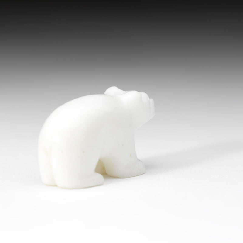 Clissa Martin: White Marble, Bear with Dragonfly