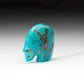 Stewart Quandelacy: Turquoise, Bear with Red Coral Heartline