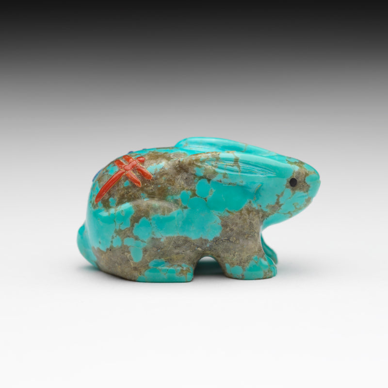 Clissa Martin: Turquoise, Rabbit with Dragonflies