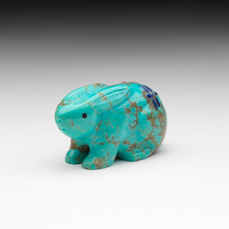 Clissa Martin: Turquoise, Rabbit with Dragonflies