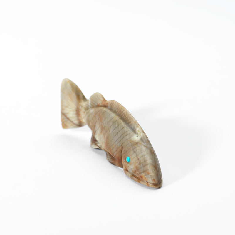 Michael Coble: Picasso Marble, Fish with Turquoise Eyes