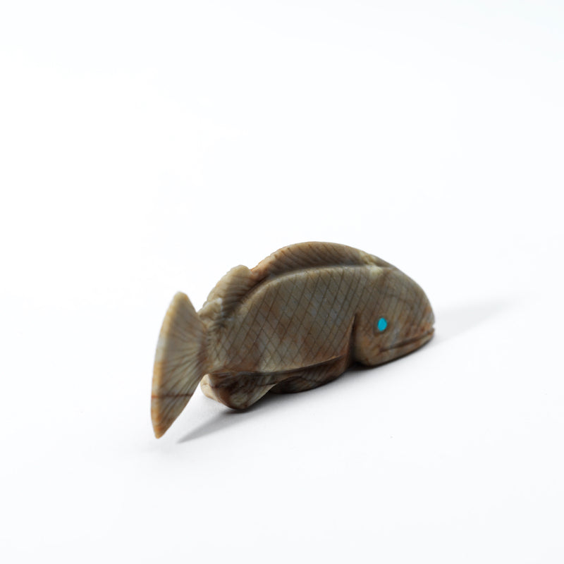 Michael Coble: Picasso Marble, Fish with Turquoise Eyes