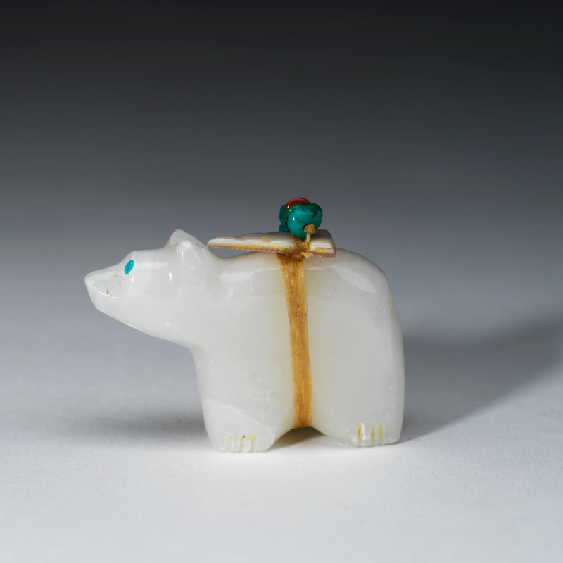 Debra Gasper: Alabaster, Bear with Bundle