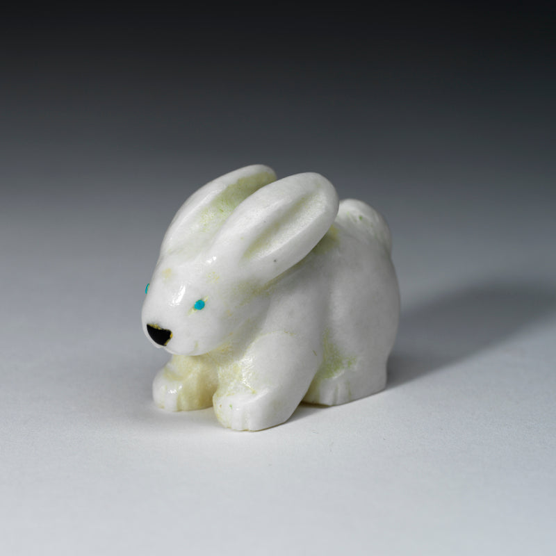 Corwin Yamutewa: White Marble with Jet Nose, Rabbit