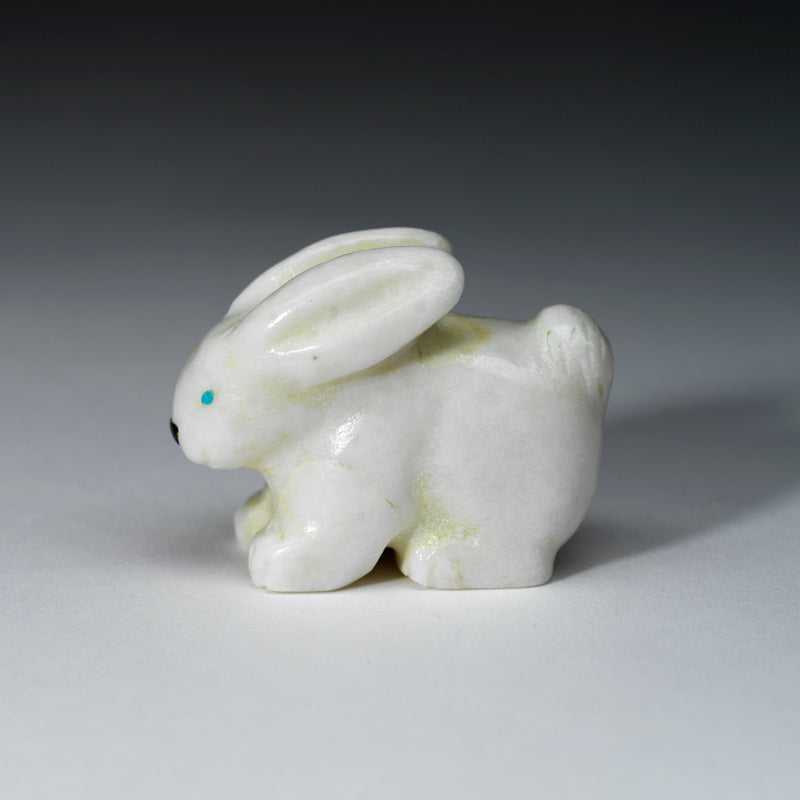 Corwin Yamutewa: White Marble with Jet Nose, Rabbit