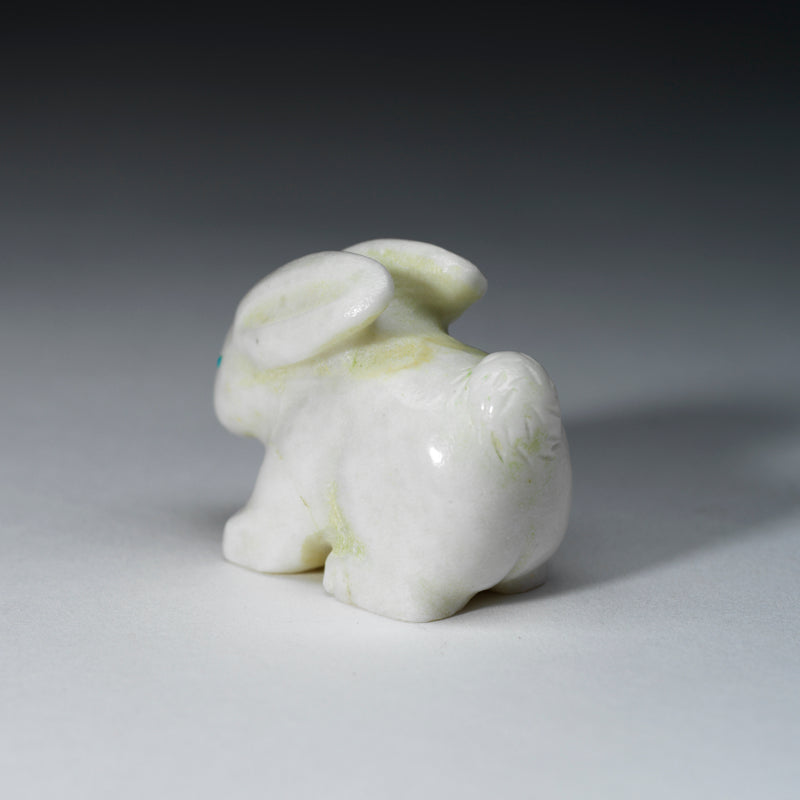 Corwin Yamutewa: White Marble with Jet Nose, Rabbit